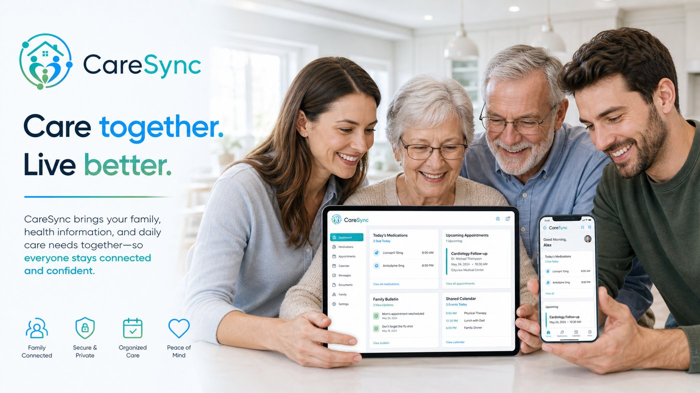 CareSync on desktop, tablet, and mobile