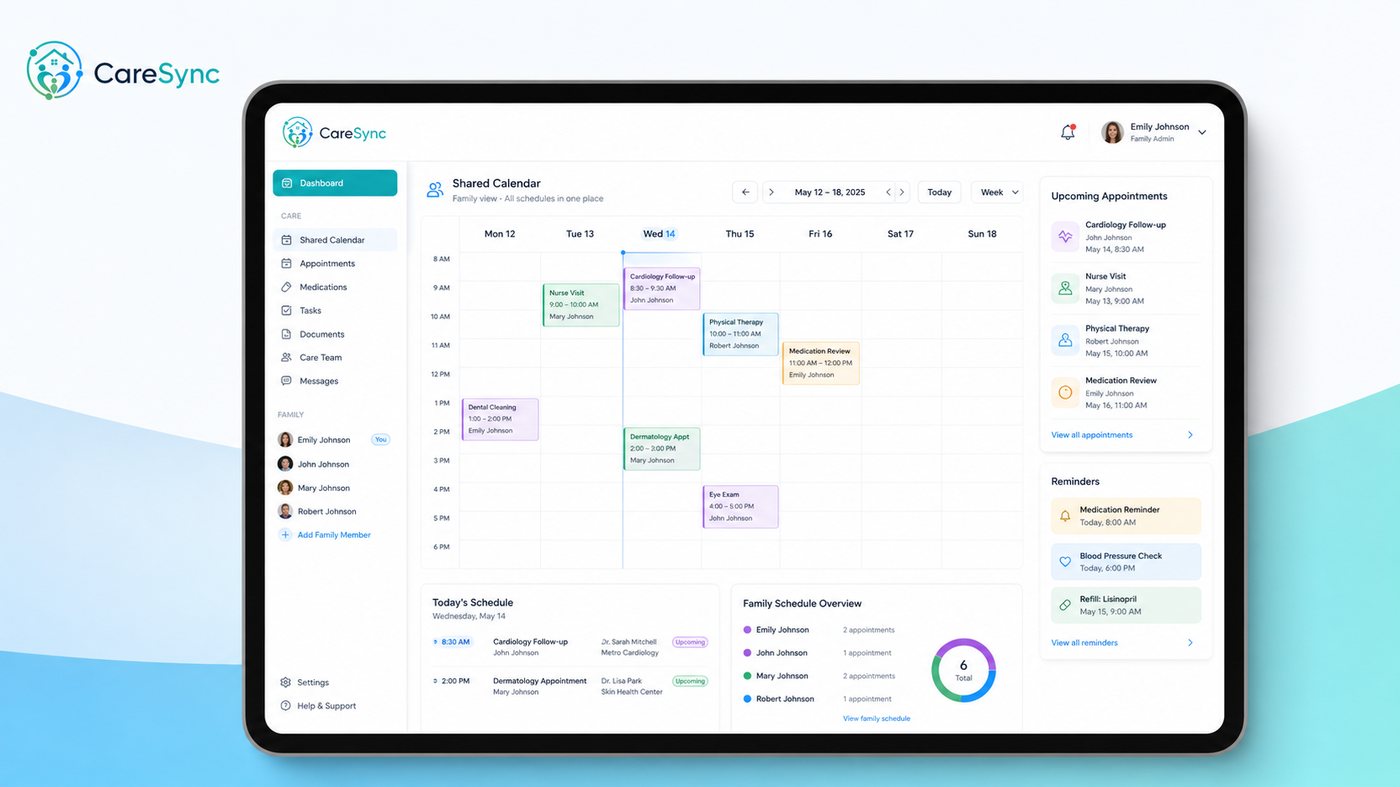 CareSync individual care profile