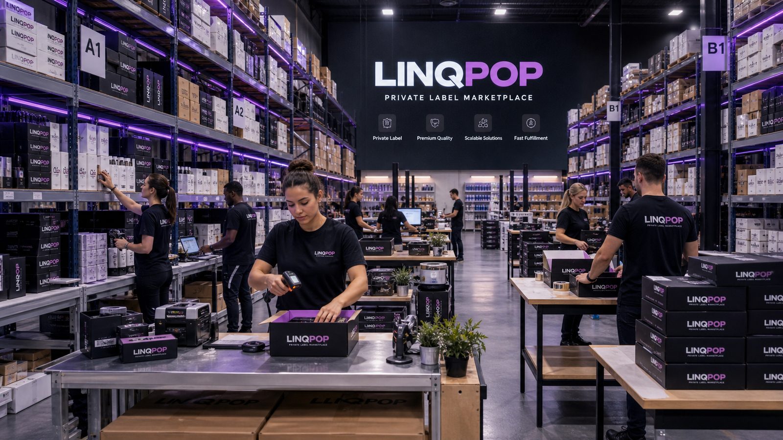 LinqPop fulfillment center