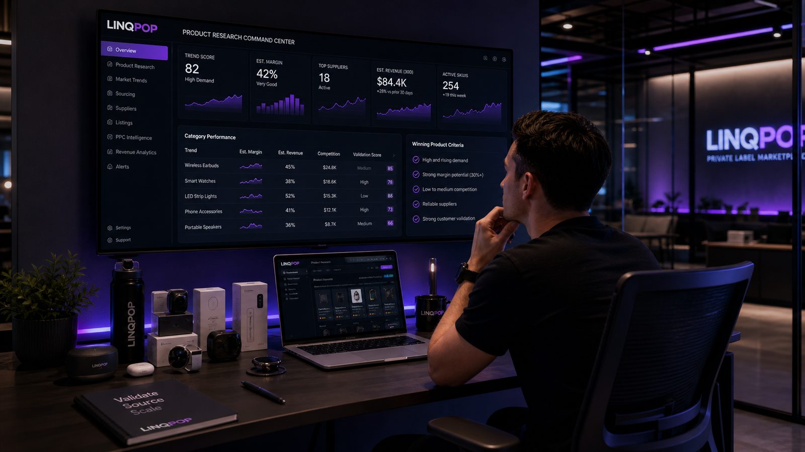 Omni X-Ray product research dashboard